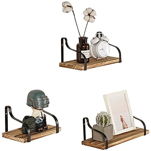 ZFRXIGN American Country Iron-wood Racks, Multi-layer Iron Art Racks, Wooden Wall Racks, Flat Board Cover