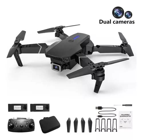 Mini Drone E88 4k 2.4ghz Camera Manobra 3 Baterias