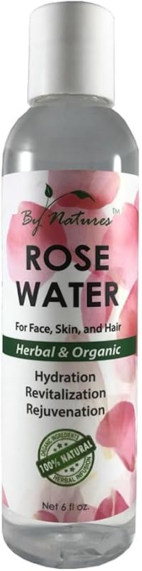 By Natures Spray de Água de Rosas para Rosto, Pele e Cabelo, 180 mL