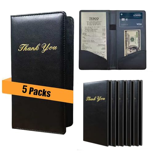 Goodsmart Check Presenters for Restaurant PU Leather 5pbN ubN QXg `FbNubN EFCgX ubN T[o[p (5pbNAubN)