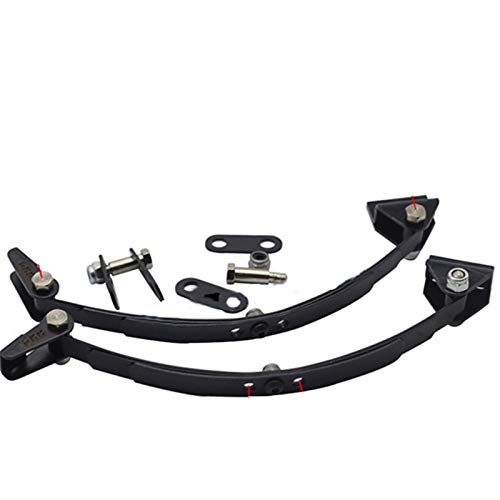 F-MINGNIAN-TOOL, 1set Shock Suspension arrière Avant métal Absorbant Plaque d'acier Suspension Ressort for 1/14 Tamiya Simulation Remorque RC Truck Parts (Taille : Front)