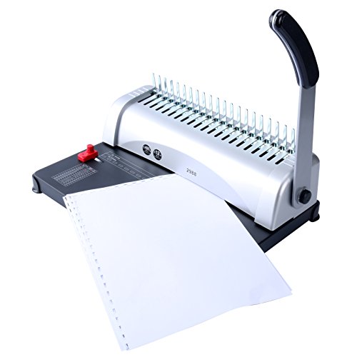 Yaekoo 21-Hole 450 Sheets Paper Comb Punch Binder Binding Machine Scrapbook #TOP3