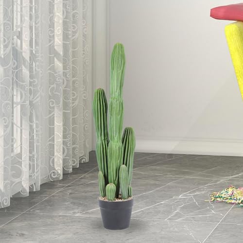 Huisezing - Cactus Artificiales de 76 cm en Maceta para decoración del hogar, Oficina, Tienda