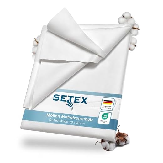 SETEX Molton Matratzenschutz, Doppelpack, 50 x 90 cm, 100 % Baumwolle, Generation, Weiß 14U2050090025002
