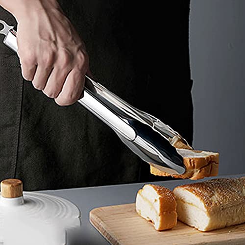 Kochzange aus Edelstahl, zum Servieren von Buffets, Gebäck, Grillen, Größe: 26 * 10,2 cm, sicher und langlebig