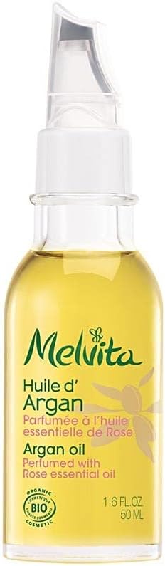 MelvitaPerfumed Argan Oil with Rose - Beauty Oils - Nourishing and Protective Care for Skin and Hair - Glass Bottle of 50 mlCOSMOS Organic by EcocertCOSMOS Organic by EcocertFair for LifeCOSMOS Organic by EcocertFair for Life