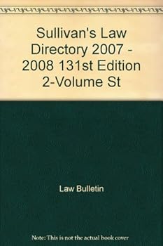 Unknown Binding Sullivan's Law Directory 2007 - 2008 131st Edition 2-Volume St Book