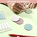 Transparent Sticky Notes, Pastel Round Clear Sticky Note Tabs for Annotating Books,600 Sheets Morandi Translucent Sticky Notes Book Tabs Sticky Tabs Book Markers Office & School Supplies