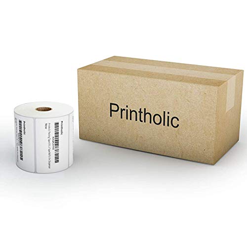 Printholic 12 Rolls 2" X 1" Direct Thermal Labels For Barcodes Postage Address Shipping Labels Compatible With Rollo & Zebra Desktop Printers Adhesive - 1300 Labels/Roll #TOP6