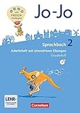  Jo-Jo Sprachbuch - Allgemeine Ausgabe - Neubearbeitung 2016 - 2. Schuljahr: Arbeitsheft in Grundschrift - Mit interaktiven Übungen auf scook.de und CD-ROM