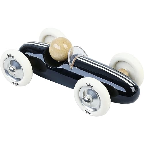 Vilac Vintage Grand Prix Wooden Racing Push and Pull Toy Car, available in Lovely Box, Handcrafted In France, 18 x 10 x 7 cm