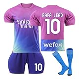 fussball trikot 23/24 AC-Milan Neue Saison Fußballtrikots Shorts Socken Set für Kinder und Erwachsene, ACM Hause/Auswärts Fussball Jersey Trainingsanzug für Junge Herren