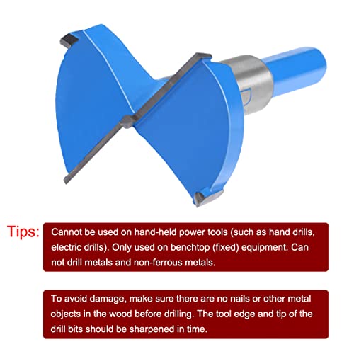sourcingmap Forstner Drill Bits 48mm, Tungsten Carbide Wood Hole Saw Auger Opener - Image 2