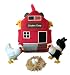ADORE 12" Chicken Coop Farm House Stuffed Animal Plush Playset