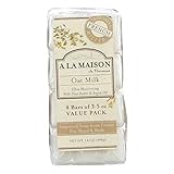 A La Maison Soap Bars Value Pack, Oat Milk, 4 Count