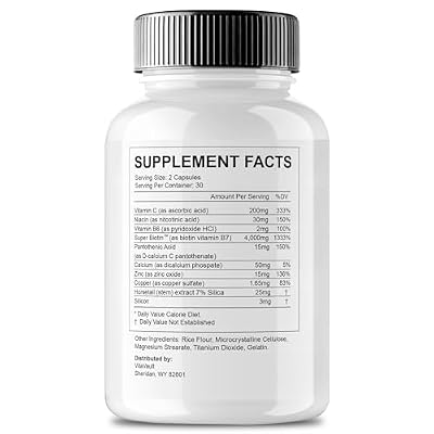 Vitavault (2 Pack) Folifort Extra Strength Hair Growth Supplement, 120 Capsules - Advanced Hair Loss Support for Fuller, Thicker Hair