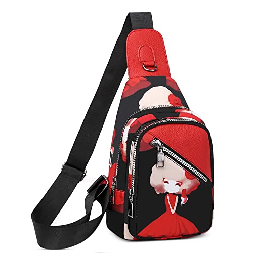 Sac à bandoulière pour dames petit crossbody bag rouge voyage