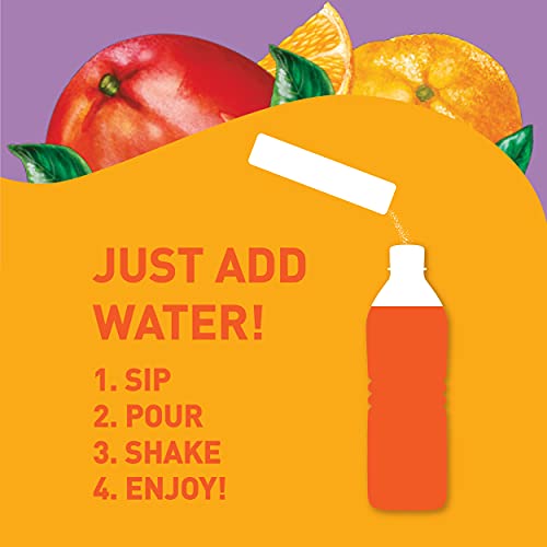 Tampico Singles To Go Drink Mix Packets, Mango Punch, Zero Sugar, Low Calorie, 100% Dv Of Vitamin C Per Serving, Convenient, On-The-Go Water Enhancers, 6 Count #TOP2