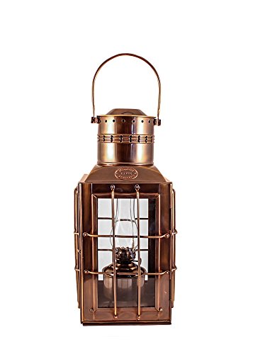 Vermont Lanterns Brass Chiefs Oil Lamp – Nautical Lantern (15″, Antique Brass)