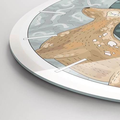 Horloge en verre silencieuse Wallfluent 30 cm de qualité - 6