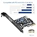 PCIe to 20Pin + Type-E Internal Card, RIITOP PCI-e x1 to (19+1) Pin USB 3.0 Socket and USB C Type-e (A Key) Front Panel Header Expainsion Adapter 5Gbps