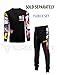 SCREENSHOT-F11062 Mens Urban Hip Hop Premium Pullover Fleece - Pop Art Animation Retro Arm Print Street Fashion Crew Neck Sweatshirt-Black-Medium
