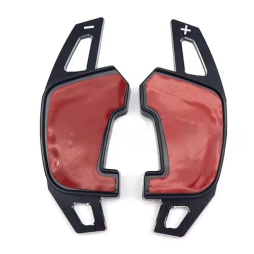 Compatible With GOLF For GTI R For GTD For GTE MK7 2015 ステアリングホイールシフトパドル延長シフターステッカー 内装アクセサリー(Red)