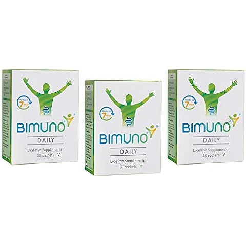BIMUNO Original | Daily Gut Health Prebiotic | High Fiber Supplements, Vegetarian, Halal | 3 Pack (90 Sticks) Cover
