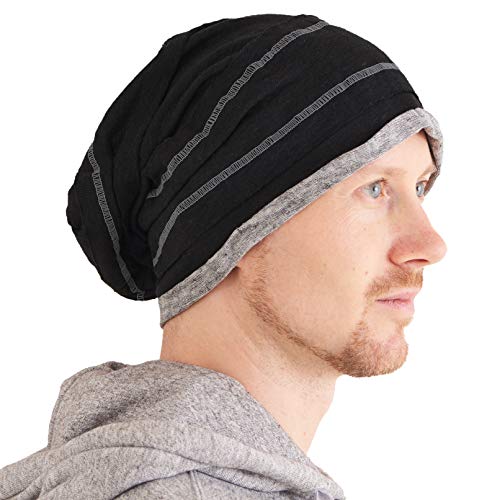 CHARM-Bonnet-Lin-Leger-Souples-Dete-Homme-Femme-Slouchy-Chapeau-Chimiotherapie-Beanie-Hat-Linen