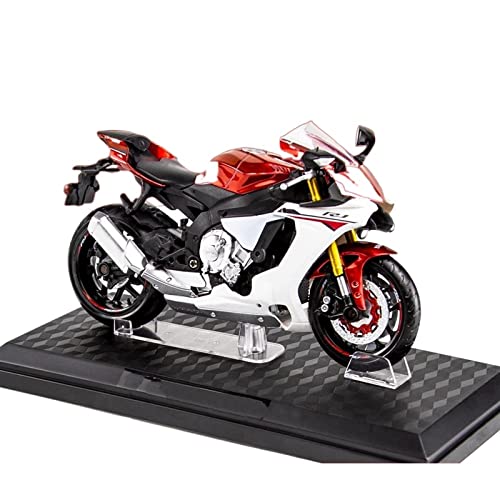 Modèle réduit Yamaha YZF-R1 1:12 sculpture de collection haut de gamme en métal rouge