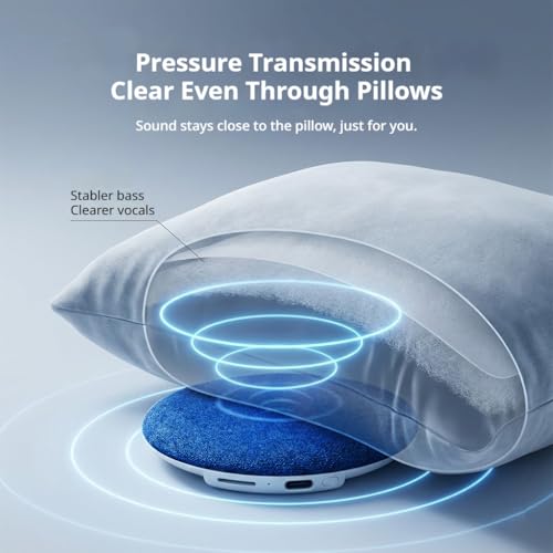 Under Pillow Speaker - Mini Portable Bluetooth Pillow Speaker for Sleeping with White Noise, Timer Ultra-Thin Wireless Sleep Aid Headphones for Adults, Kids, Side Sleepers - image 5