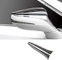 muekzru for Lexus ES LS LC RC accessories,2pcs Rear View Mirror Collision avoidanceAnti-Scratch Trim Sticker,Carbon Fiber Rearview Mirror Protector Anti-rub Strip Sticker Anti-Collision Strip for Lexus ES250 ES300H ES350 2018-2020 LS LC RC(Black)