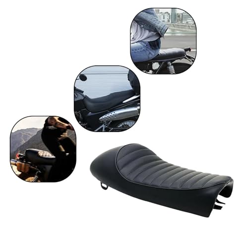 Asiento negro para motocicleta Honda CB: Cojín vintage de repuesto 6