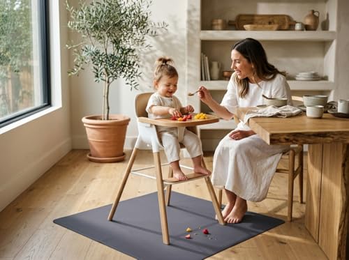 Image of Splat Mat for Under High Chair, Waterproof Washable High Chair Floor Mat