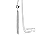 Onnea Silver Tone Lovely Knot Tassel Necklace(Long)