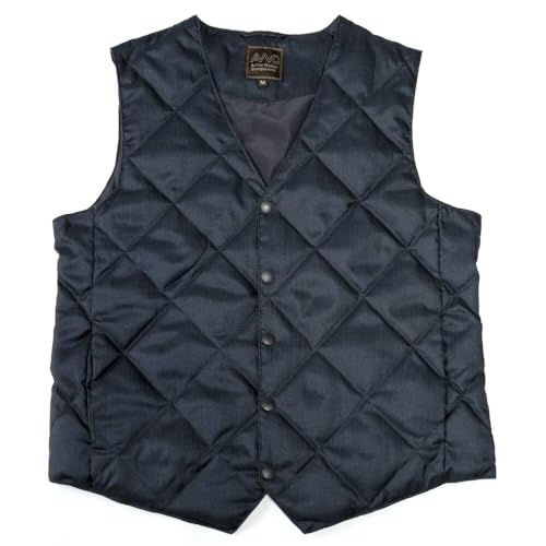 ダウンベスト メンズ ビジネス インナーダウン Vネック ジレ フェザー ダウン ヘリンボーン ベーシック 大きいサイズ