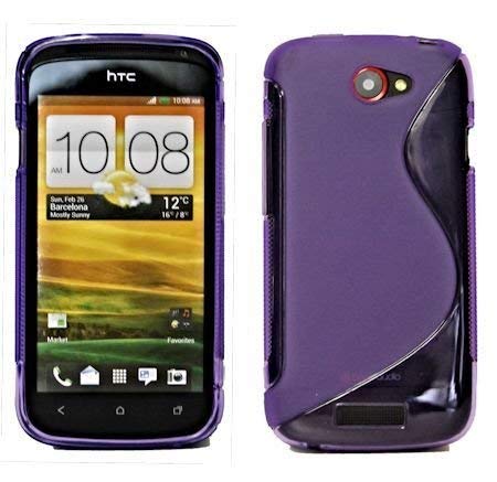Energmix S-Line TPU Etui Coque pour HTC One S Étui en Silicone Coloris Lila