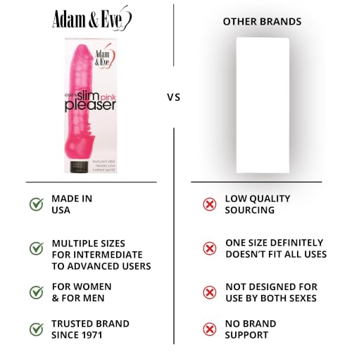 Image of Adam & Eve Pink Vibrator Dildo, Realistic Dildo, Thrusting Sex Toy For Women, Waterproof Jelly Texture, Battery Operated, Adjustable Speeds For Clitoral Anal G Spot Pleasure, Gift Compact And Discreet
