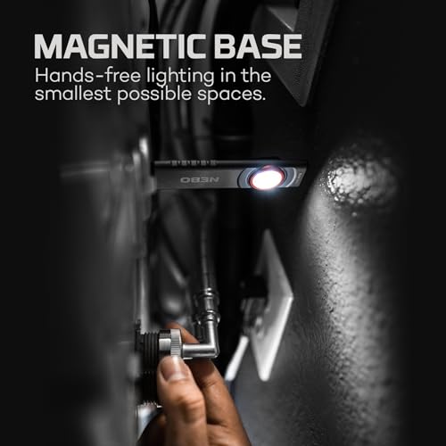 Image of NEBO Slim Mini Pocket Light 2-Pack | Rechargeable, 250 Lumens, 2 Light Modes, Small Flashlight for EDC & Emergencies, Magnetic Base, Lightweight, Water Resistant & Durable, Includes Charging Cable