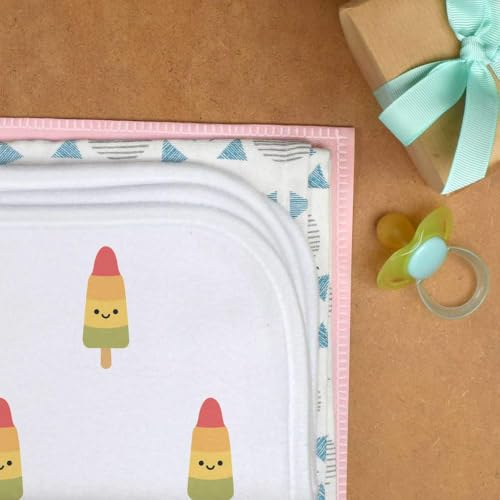 Azeeda 'Rocket Ice Lolly' Baby Burp/Wash Cloth (BC00032988)3
