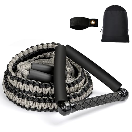 ASVAEVAS 25FT Wakesurf Rope and Handle, 6 Sections Adjustable Floating Surf Tow Ropes, Braid Surf Rope for Wake Surfing, Water Sports