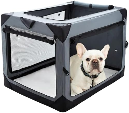 Pettycare 26 Inch Collapsible Foldable Soft Dog Kennel with Chew ...