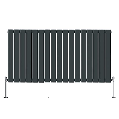 Radiateur moderne salle de bain anthracite 600 x 1156 mm haute performance
