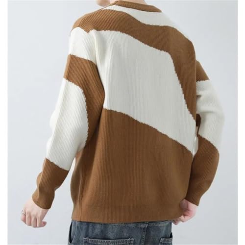 Men Turtleneck Sweater Patchwork Streetwear Soft Warm Male Christmas Jumpers2