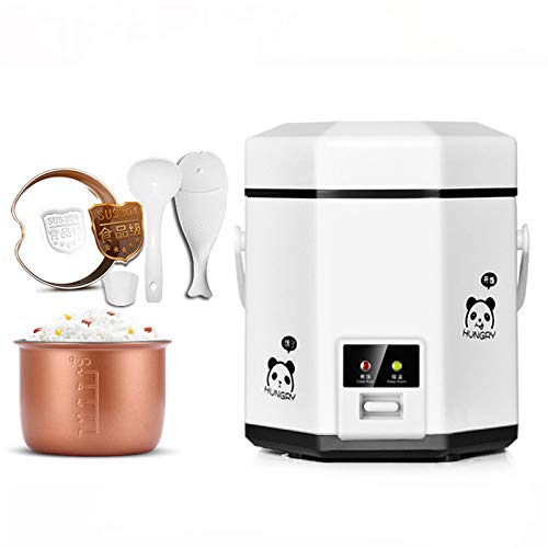 Student Schlafsaal Topf 1.2l Mini Reiskocher Kleine 2 Schichten Dampfer Multifunktions 1-2 Personen Kochtopf Elektrische Isolierung Heizung Herd 220 V