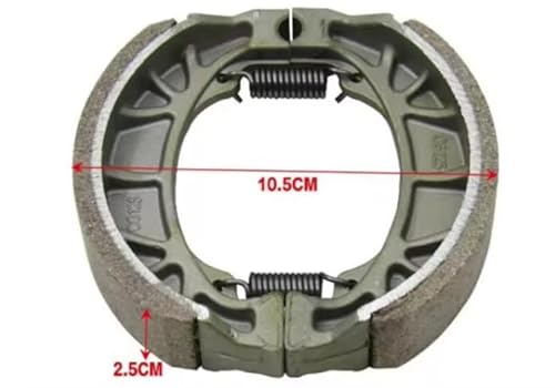 cyclingcolors Bremsbacken Bremsbeläge moped mofa roller motorrad 105mm x 25mm