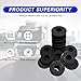 ijuicy 20 PCS Car Glad Hand Seals, Elastic Thickened Rubber Glad Hands Grommets Rubber Rings, Gladhand Seals Replacement Accessories, for Most Cars, TrailersTractors, Semi Trucks (Black)