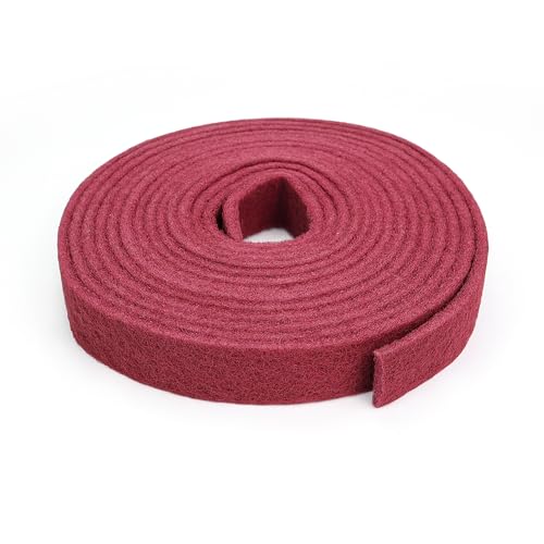 QZATTCAEN Maroon General Purpose Scuff Pads, Scuffing, Scouring Pad, Sanding, Paint Primer Prep Scratch - Surface Preparation Pad Car Auto Body Woodworking 7447-Premium, 2 Inches * 30 Feet