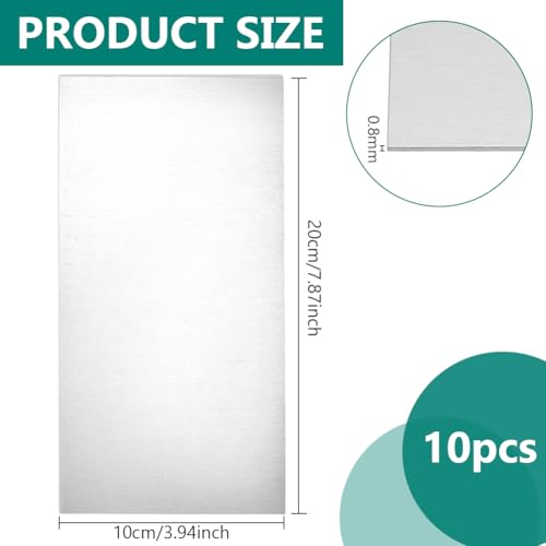 BENECREAT 10 Stück 20x10cm Aluminiumplatte Mit Schutzfolie, Silberne Übungsblätter Aus Aluminium Für DIY Industrie Modellbau Konstruktion Dekoration 0.8mm Dick