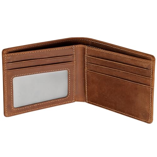 Thin Wallet for Men Bifold Slim Back/Front Pocket Design | 4x3 6 Card Slots, 2 Cash Pockets & 1 ID Window | 0.7